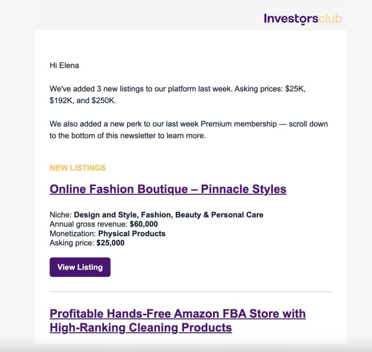 Newsletter Inclusion