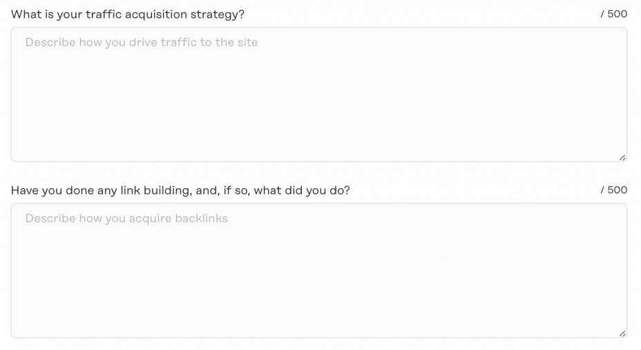 listing process, part two, SEO info