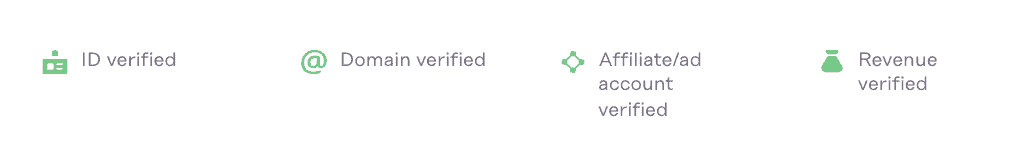 due diligence - verification badges